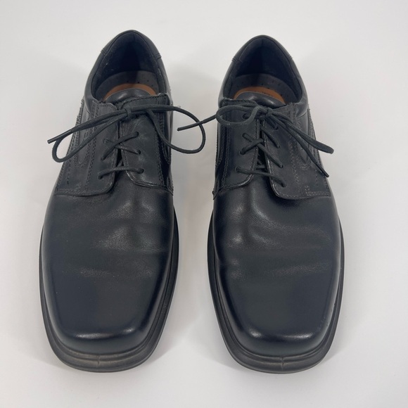 Men's Black Ecco Dress Shoes (SB8) - Picture 3 of 7